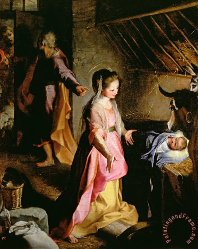 The Adoration of the Child painting - Federico Fiori Barocci or Baroccio The Adoration of the Child Art Print