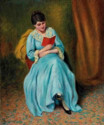 Federico Zandomeneghi Femme En Bleu Qui Lit
