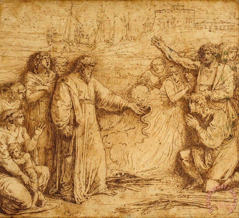 Miracle of Saint Paul painting - Felice Giani  Miracle of Saint Paul Art Print