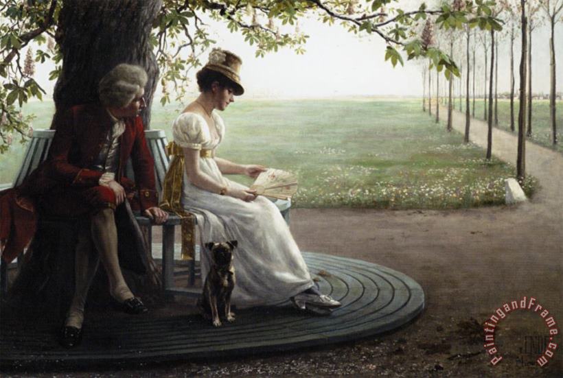 Felix Friedrich Von Ende Courtship Art Painting
