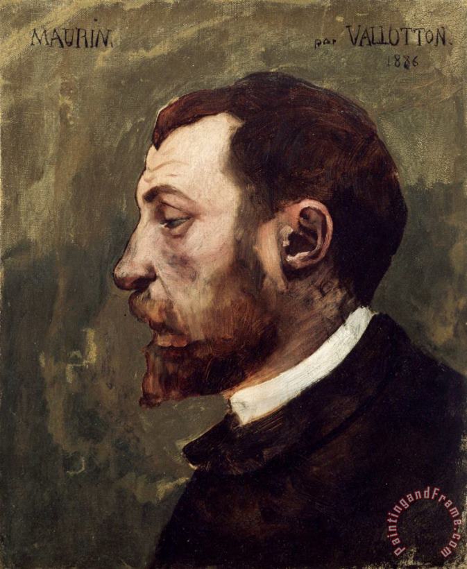 Felix Vallotton Portrait of Charles Maurin Art Painting