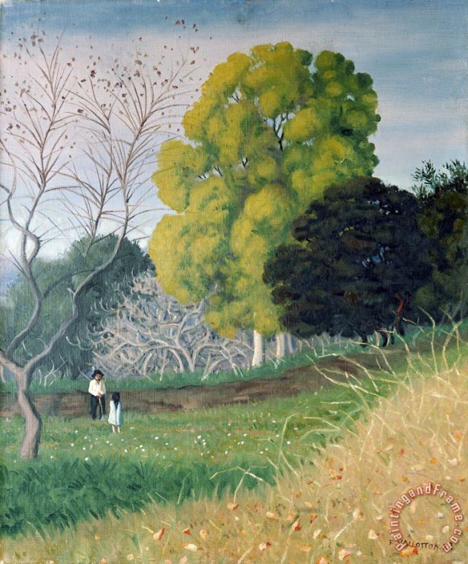 The Green Tree, Cagnes painting - Felix Vallotton The Green Tree, Cagnes Art Print