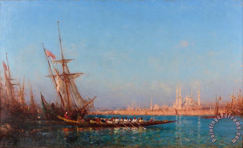 View of Istanbul painting - Felix Ziem View of Istanbul Art Print
