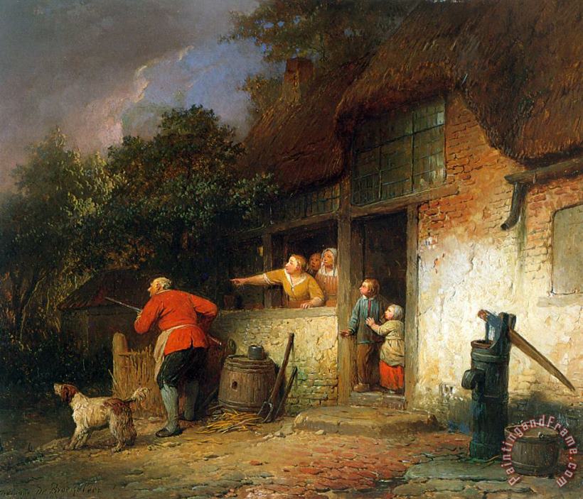 Ferdinand De Braekeleer The Old Hunter Art Painting