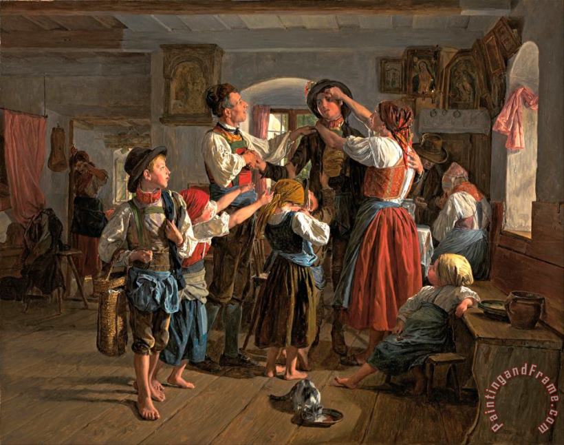 Ferdinand Georg Waldmuller The Conscript's Farewell Art Painting