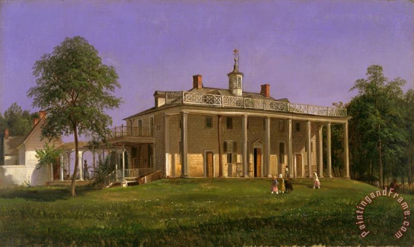 Ferdinand Richardt View of Mount Vernon Art Print