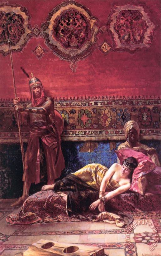 The Pasha's Concubine painting - Ferencz Franz Eisenhut The Pasha's Concubine Art Print