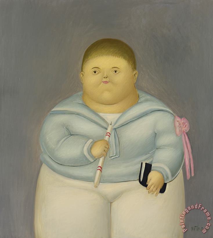 Fernando Botero Autorretrato, El Dia De Mi Primera Comunion, 1968 Art Print