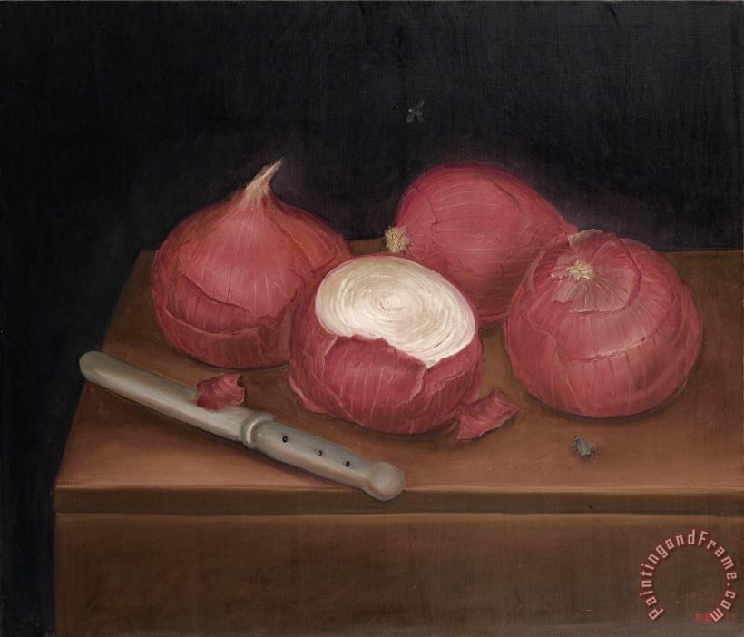 Fernando Botero Cebollas Espanolas (spanish Onions), 1969 Art Painting