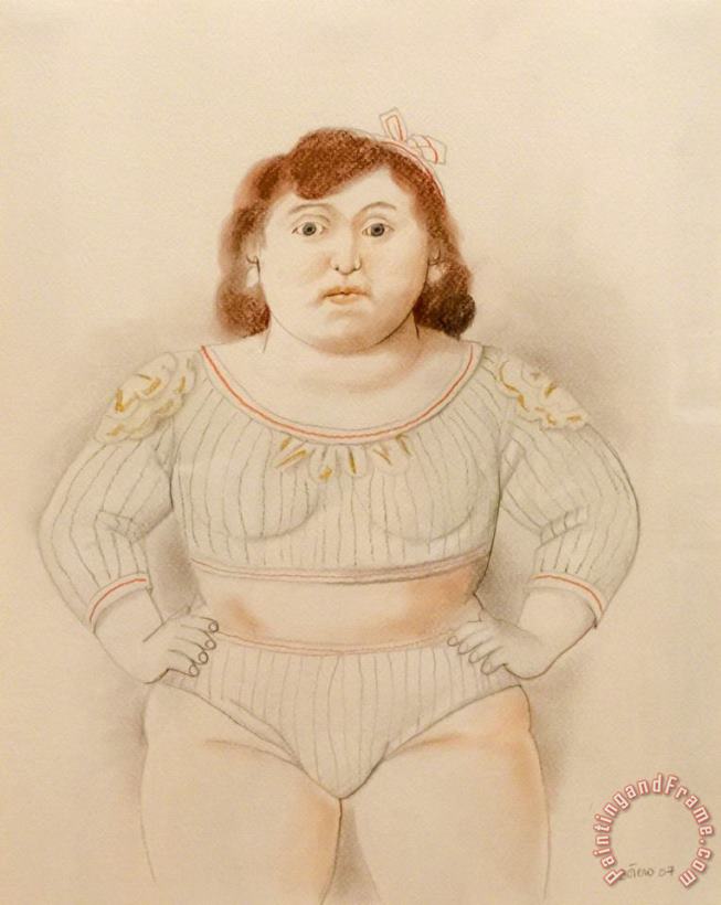 Fernando Botero Circus Woman, 2007 Art Print