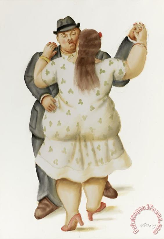 Fernando Botero Dancers, 2009 Art Print
