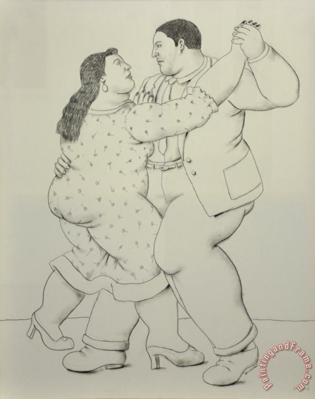 Fernando Botero Dancers, 2014 Art Print