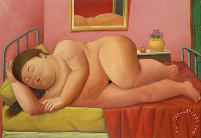 Fernando Botero Desnudo Acostado, 1987 Art Print