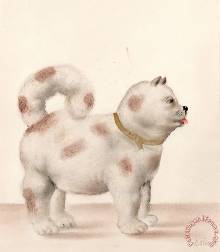 Fernando Botero Dog, 1977 Art Painting