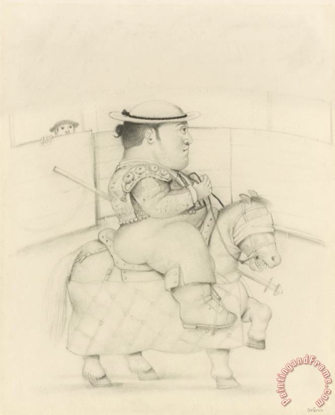 Fernando Botero El Picador Art Painting