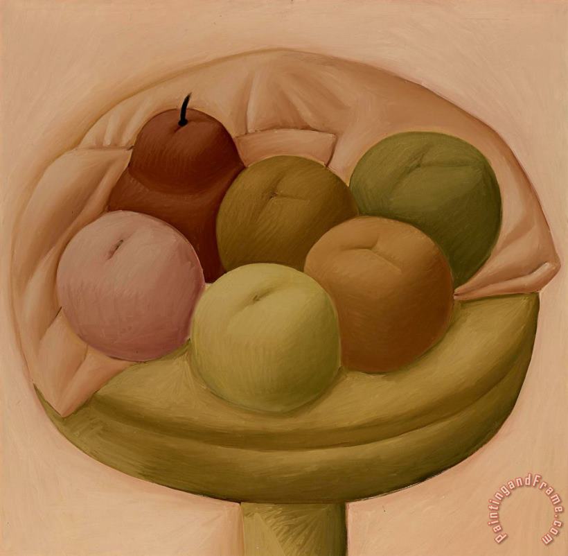 Frutas, 2000 painting - Fernando Botero Frutas, 2000 Art Print
