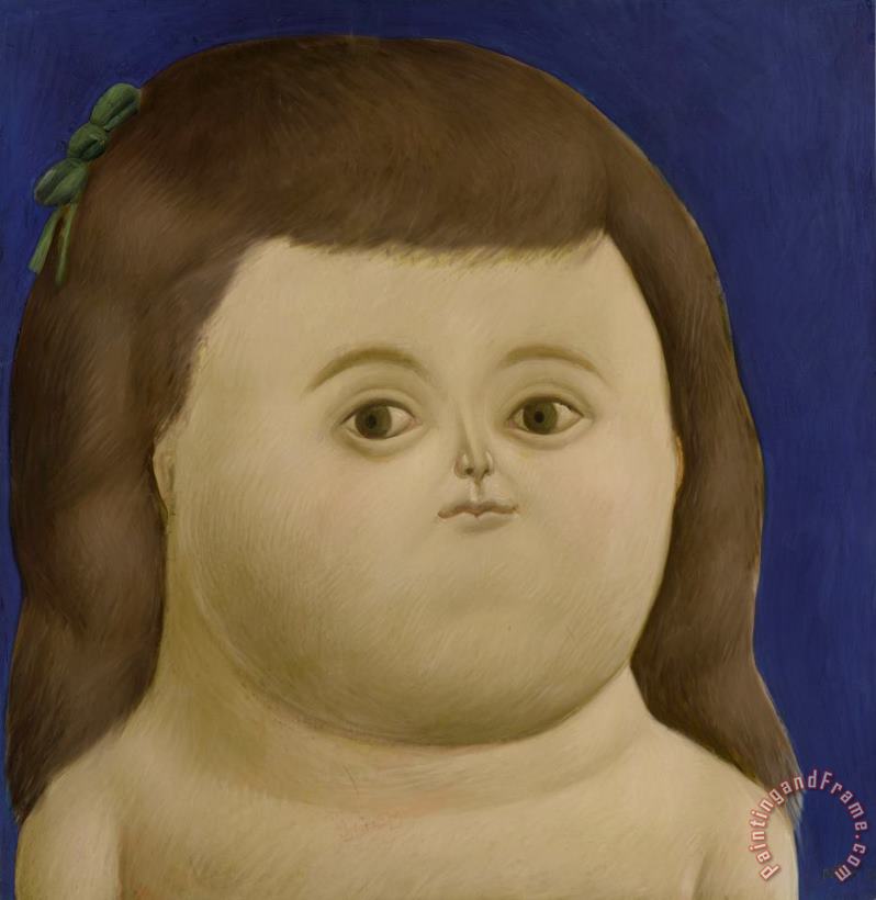 Girl painting - Fernando Botero Girl Art Print