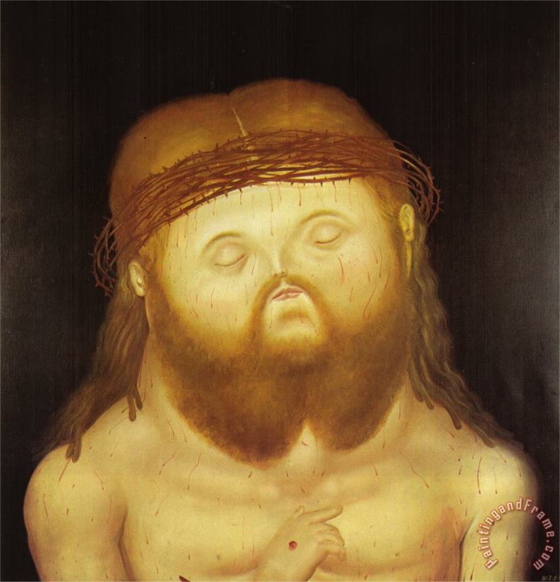 fernando botero Head of Christ Art Print