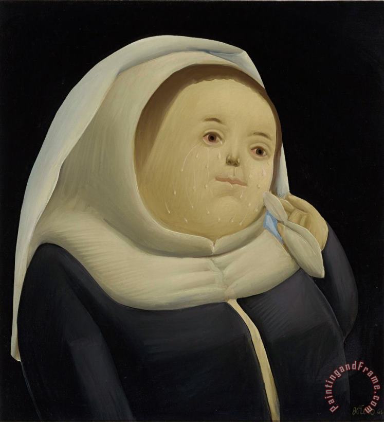 Mother Superior, 2000 painting - Fernando Botero Mother Superior, 2000 Art Print