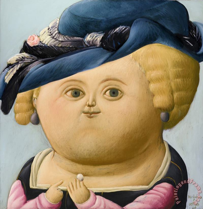 Fernando Botero Mrs. Rubens #3, 1964 Art Painting