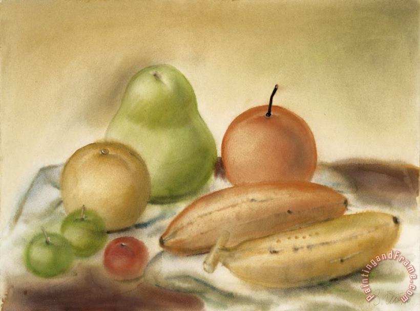 Naturaleza Muerta Con Frutas, 1975 painting - Fernando Botero Naturaleza Muerta Con Frutas, 1975 Art Print