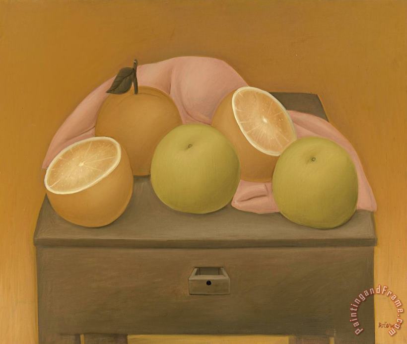 Fernando Botero Nature Morte Aux Oranges, 1967 Art Print