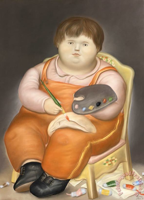 Fernando Botero Pedro Pintor, 1973 Art Painting