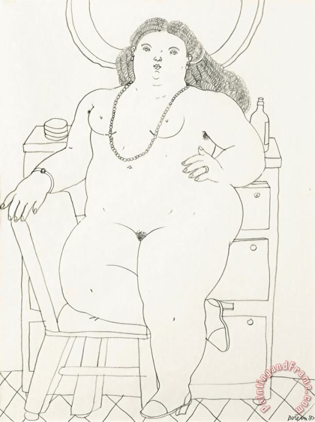 Fernando Botero Sans Titre, 1980 Art Painting