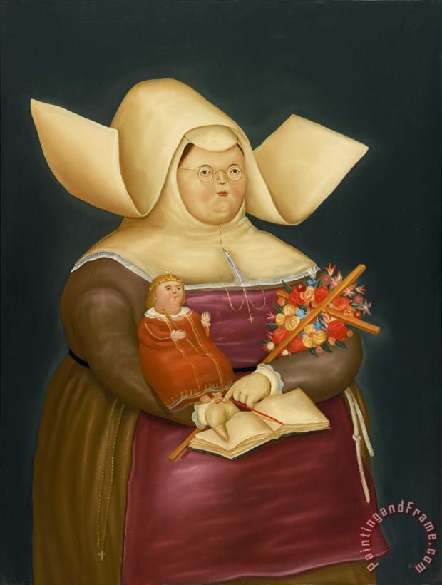 Fernando Botero Santa Isabel De Hungria Art Print