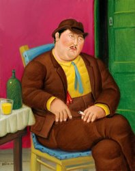 Fernando Botero Seated Man, 2000