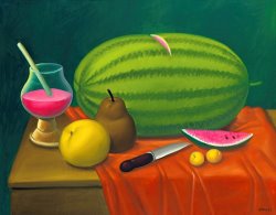 Fernando Botero Still Life with Fruits, 2003