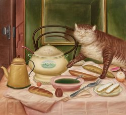 fernando botero Still Life with Green Soup