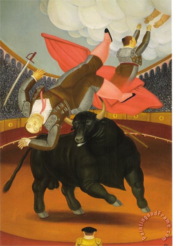 fernando botero The Death of Luis Chalet Art Painting