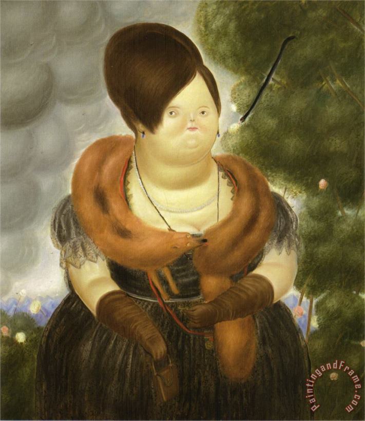 The First Lady painting - fernando botero The First Lady Art Print
