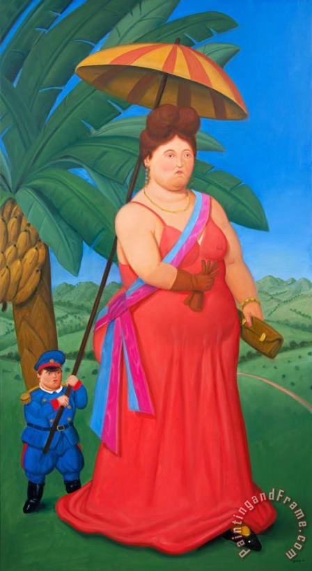 Fernando Botero The First Lady, 2010 Art Print
