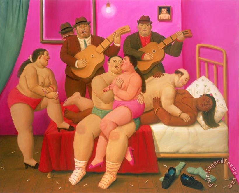 Fernando Botero The Musicians And Singer, 2013 Art Print