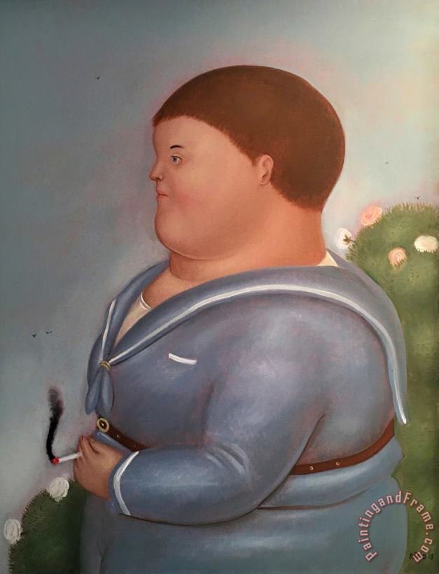 Untitled, 1968 painting - Fernando Botero Untitled, 1968 Art Print