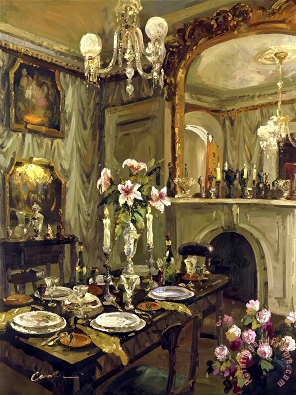 The Dining Room painting - Foxwell The Dining Room Art Print