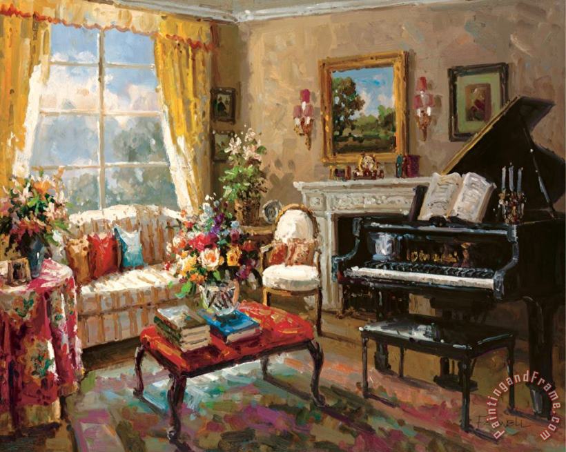 The Music Room painting - Foxwell The Music Room Art Print
