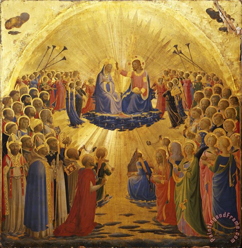 Incoronazione Della Vergine painting - Fra' Angelico Incoronazione Della Vergine Art Print