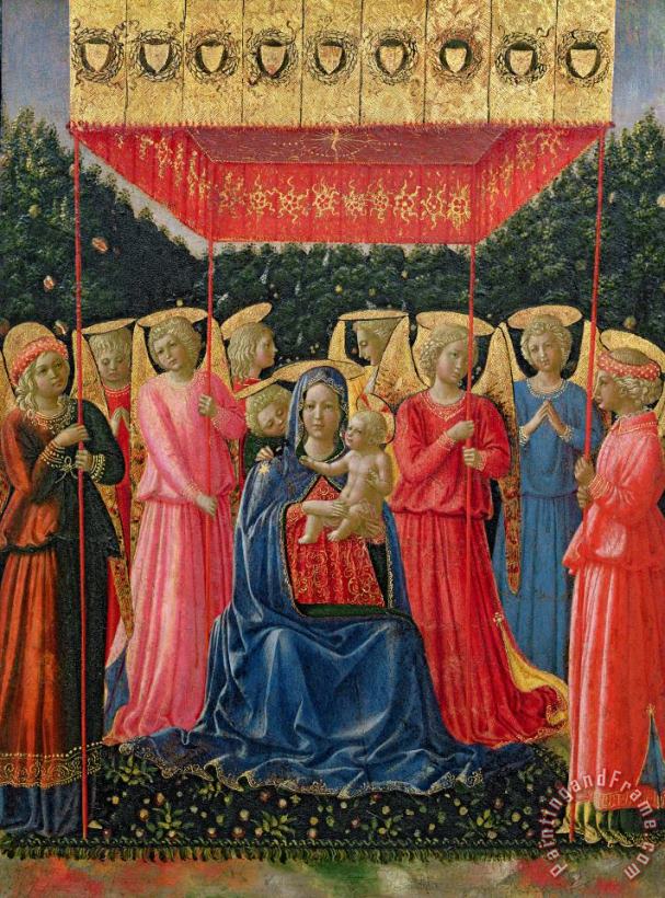 Fra Angelico The Virgin And Child With Angels Art Painting