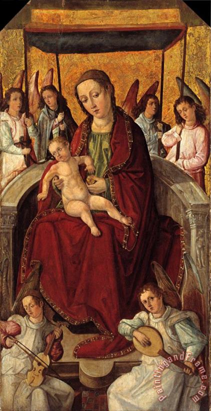 Virgin painting - Francesc d'Osona Virgin Art Print