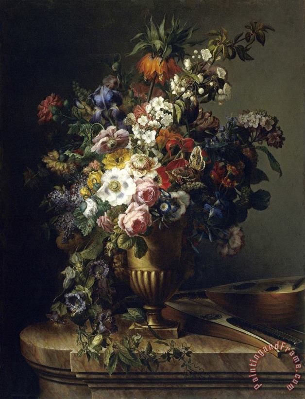 Francesc Lacoma Fontanet Gerro Amb Flors Art Painting