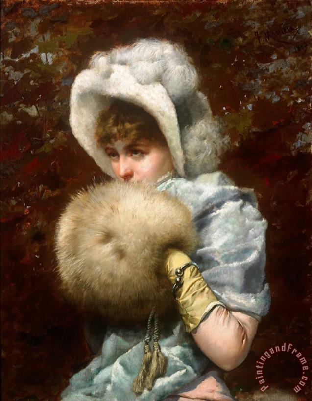 Francesc Masriera Winter 1882 Art Painting