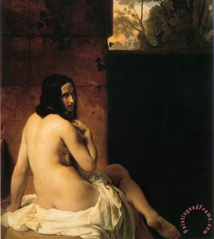 Susanna Bathing painting - Francesco Hayez Susanna Bathing Art Print