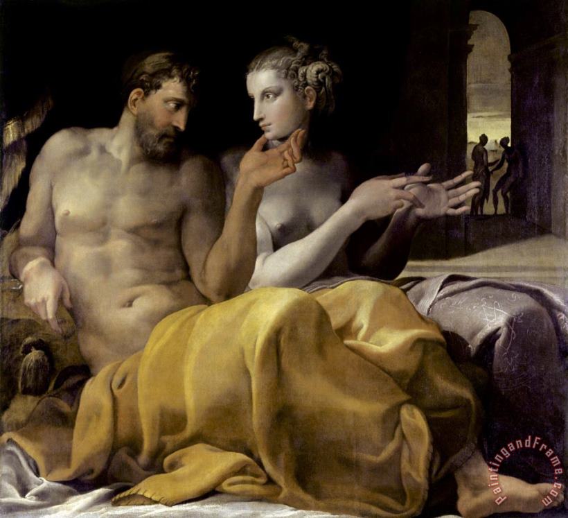 Francesco Primaticcio Ulysses And Penelope Art Painting