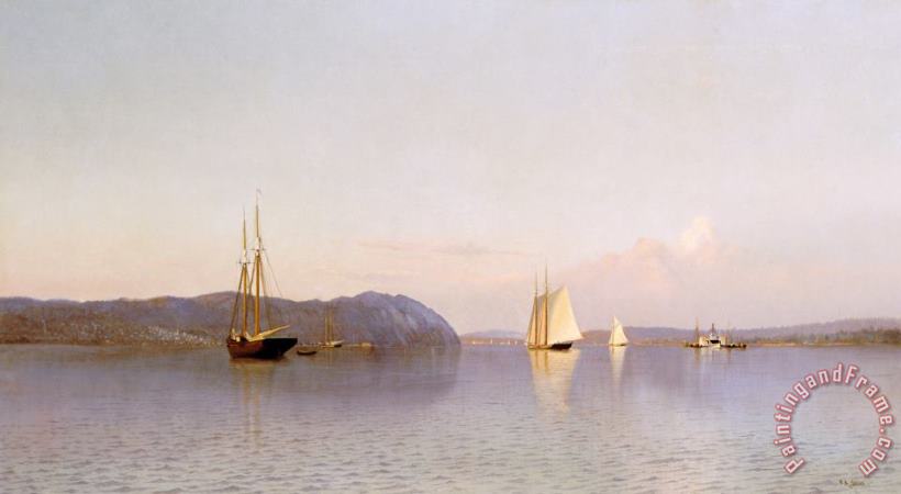 Francis Augustus Silva Late Afternoon, Haverstraw Bay Art Painting