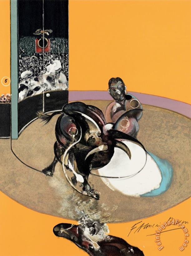 Miroir De La Tauromachie, 1990 painting - Francis Bacon Miroir De La Tauromachie, 1990 Art Print