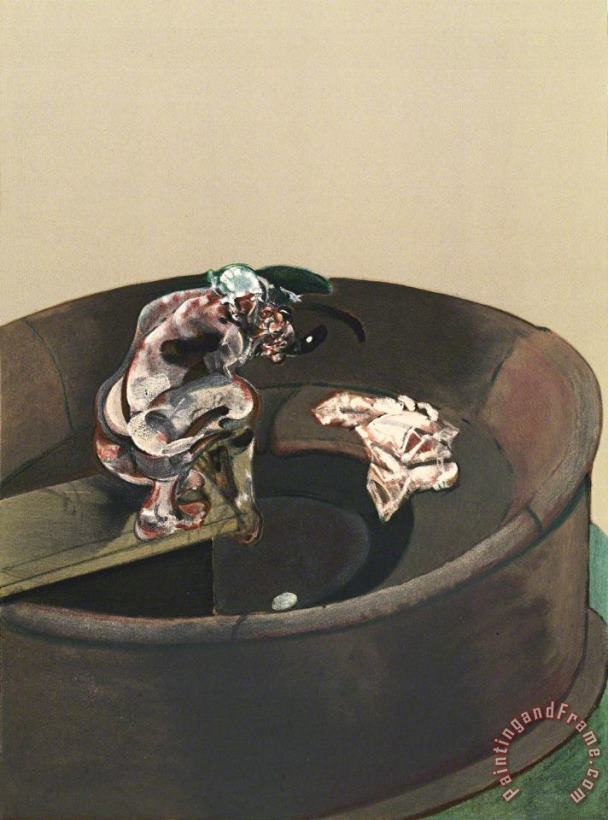 Portrait of George Dyer Crouching, 1966 painting - Francis Bacon Portrait of George Dyer Crouching, 1966 Art Print