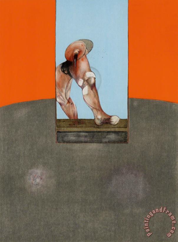 Triptych (centre Panel), 1987 painting - Francis Bacon Triptych (centre Panel), 1987 Art Print